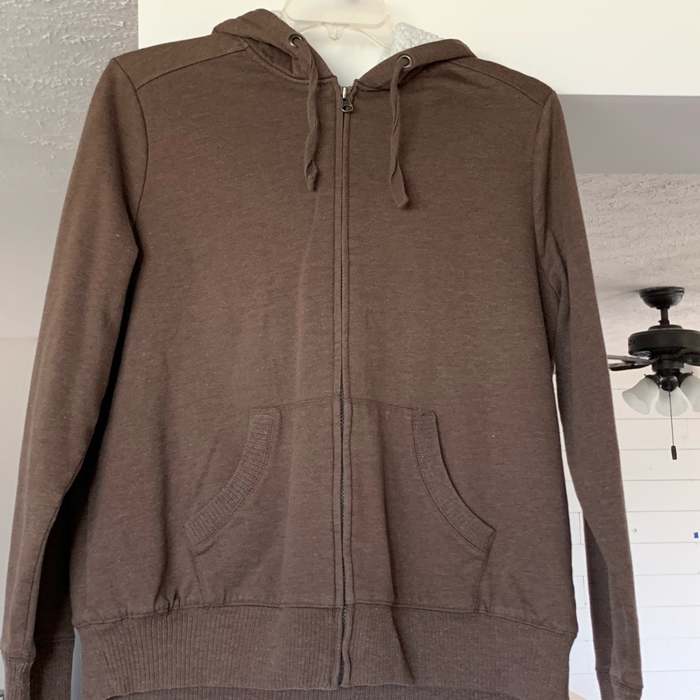 Brown fluff lined jacket